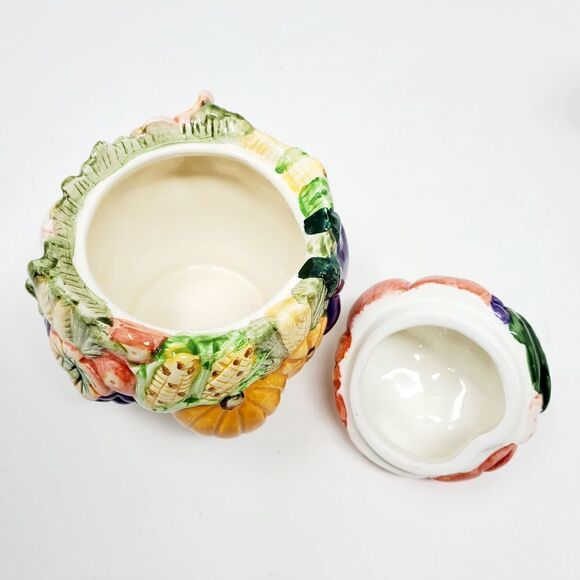 Vintage Long Rich Harvest Creamer & Sugar Bowl Set SALE - Picture 8 of 13